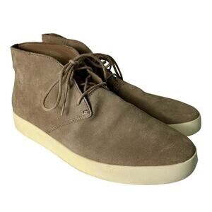 Everlane Desert Boot Pebble Suede Leather Lace Up Shoes Brown 11